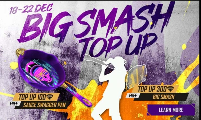 Free Fire Diamond Top Up BD New Event BIG SMASH TOP UP