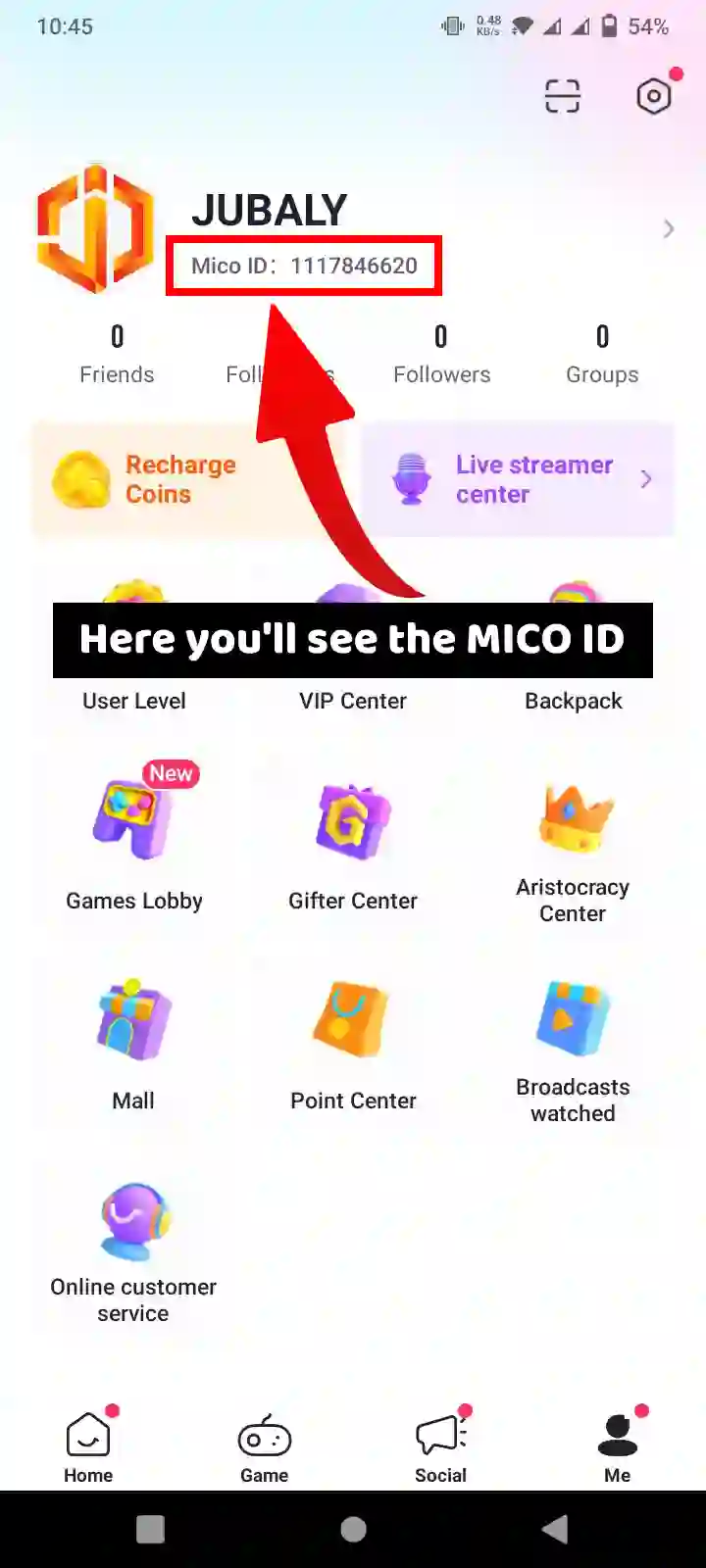 How to fine MICO ID