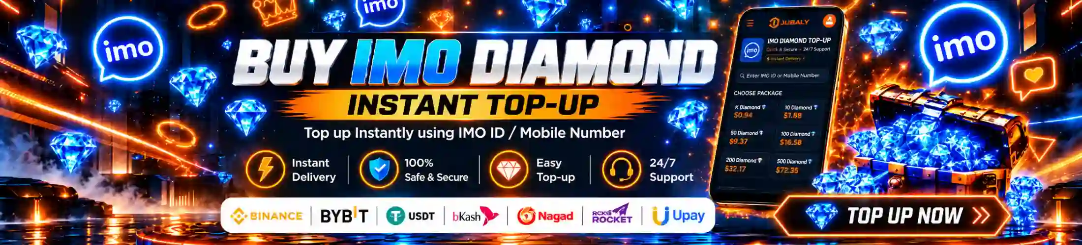 imo diamond top up instant delivery
